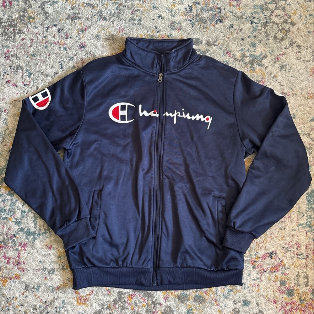 Champion Dark Blue Zip-Up Jacket
